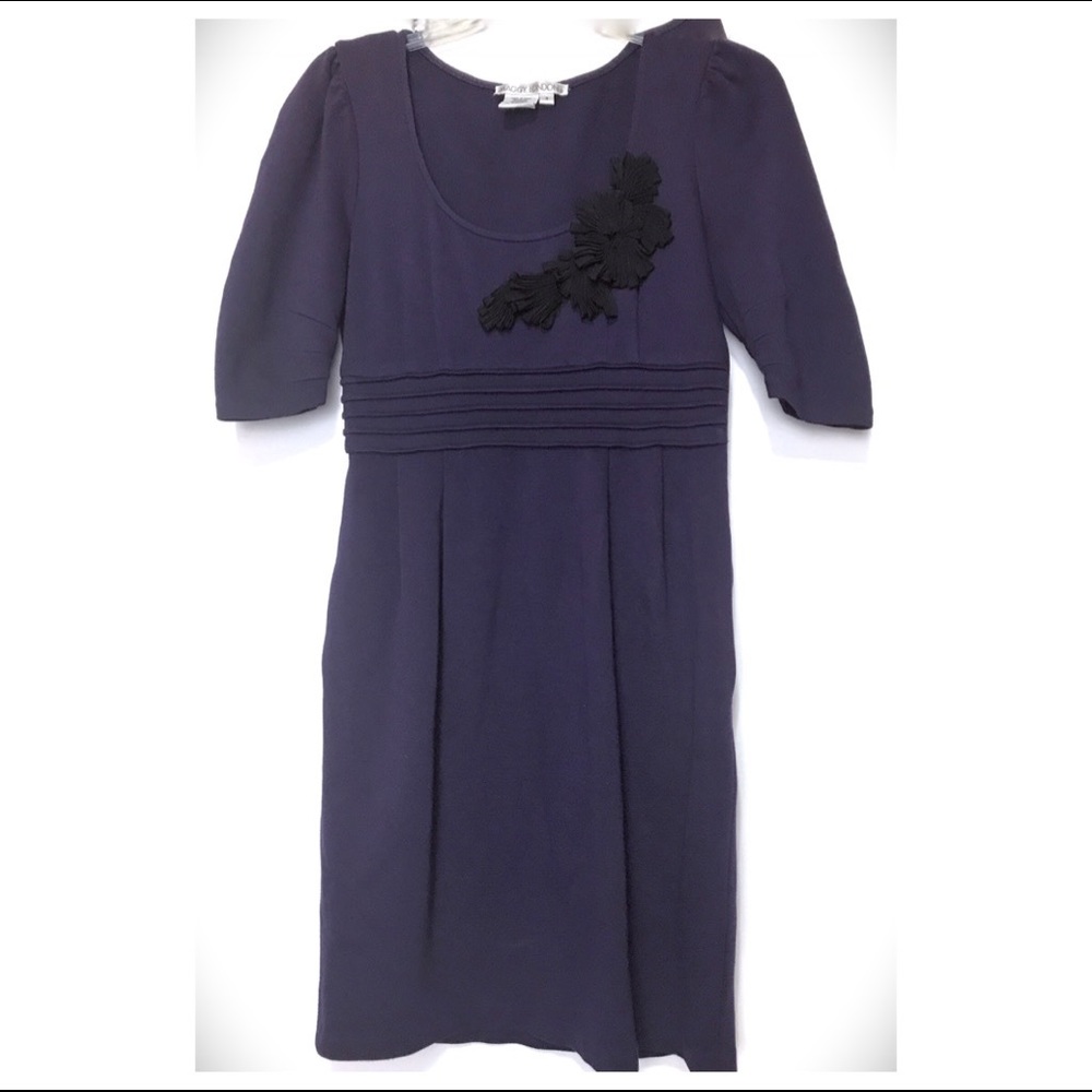 Maggy London Purple Knit Dress SZ 4